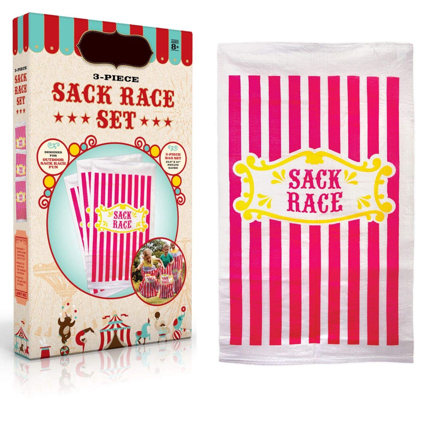 Premium 3-Piece Sack Race Bags Set for Kids & Adults - Durable Outdoor Game Equipment for Potato Sack Races, Carnival Games, Easter Parties & Family Fun Activities - Perfect for Backyard, School Events & Picnic Games