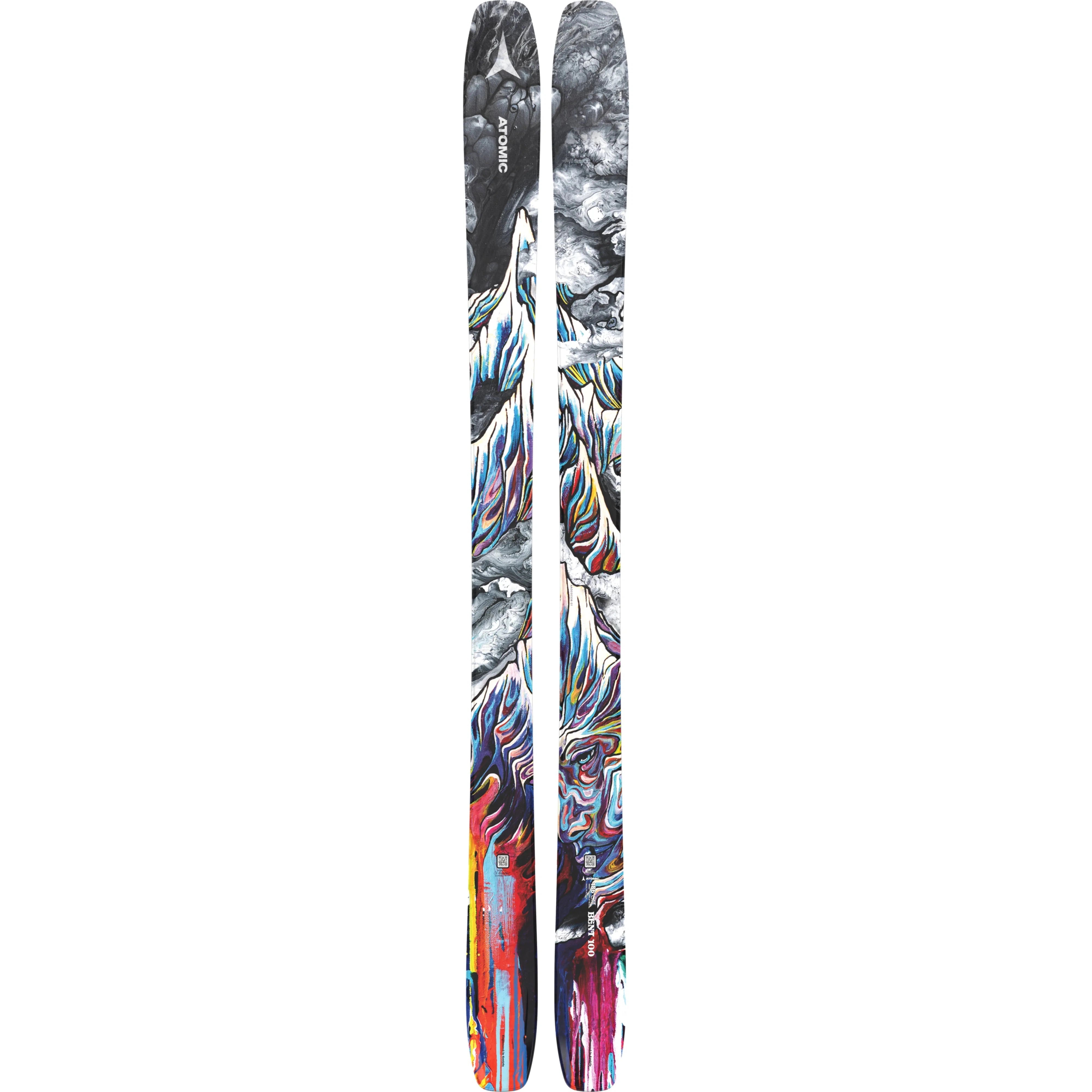 Atomic BENT 100 Ski 2025 - Premium All-Mountain Skis for Men & Women | Perfect for Powder, Groomers & Freeride | Best for Advanced Skiers on Steep Terrain