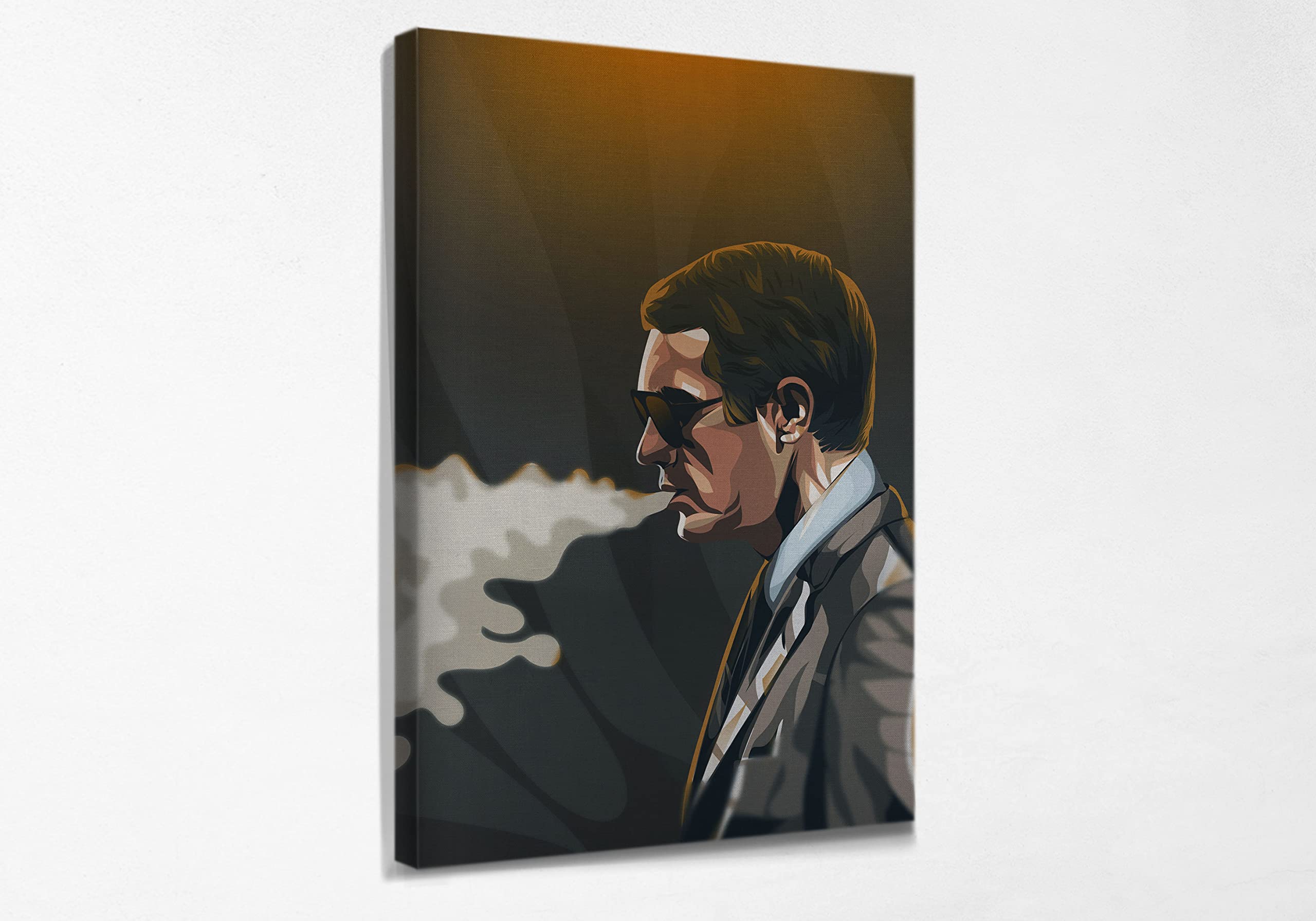 Steve McQueen Vintage Art Poster - Premium Canvas Prints & Framed Wall Decor for Bedroom, Living Room, Kitchen, Bathroom - Ready to Hang Home Decor (8x12 Inches) - Perfect for Movie Lovers & Retro Style Interior Design