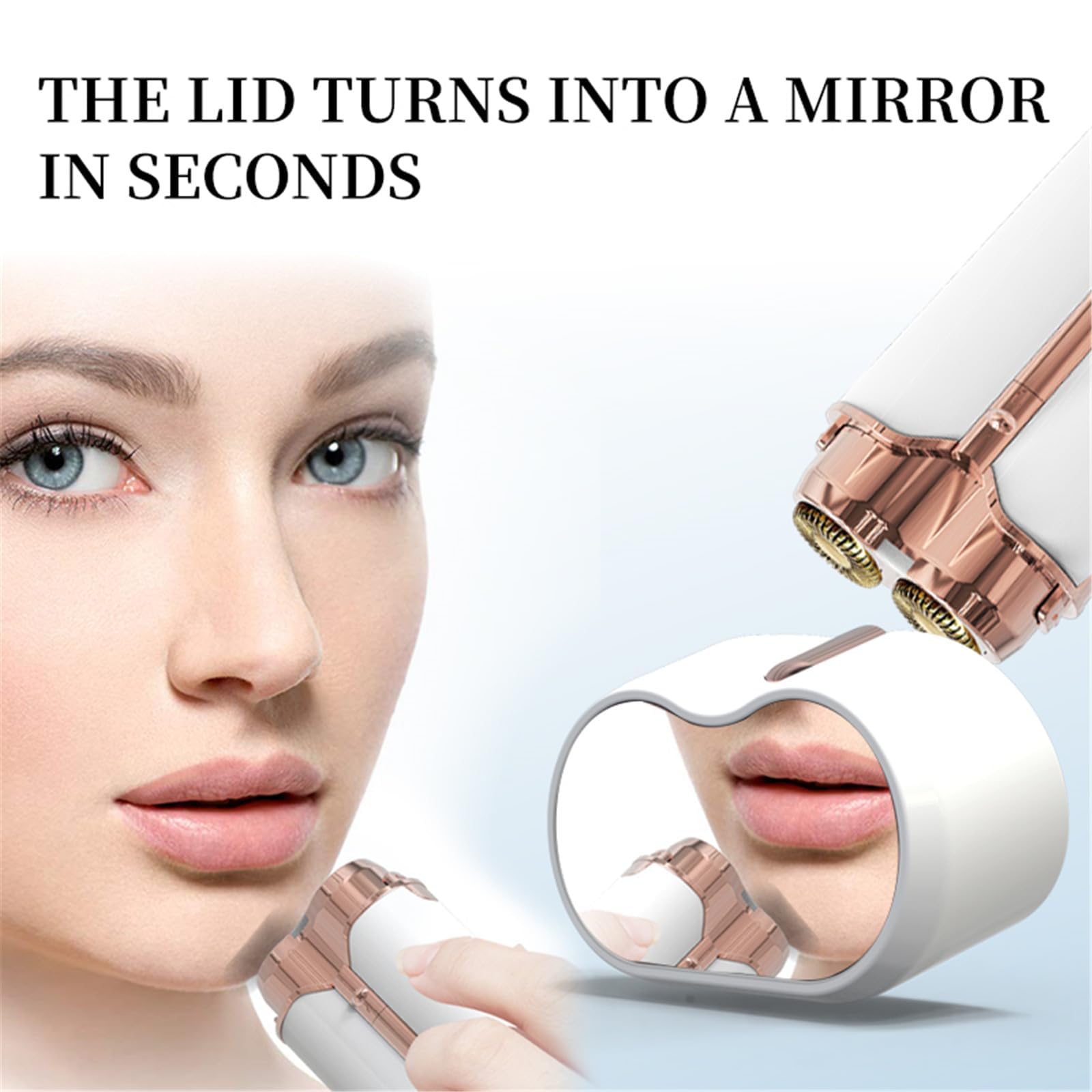 USB Rechargeable Electric Hair Remover for Face & Body - Painless Hair Trimmer & Depilator for Women & Men | Perfect for Travel, Home Use & Smooth Skin Care