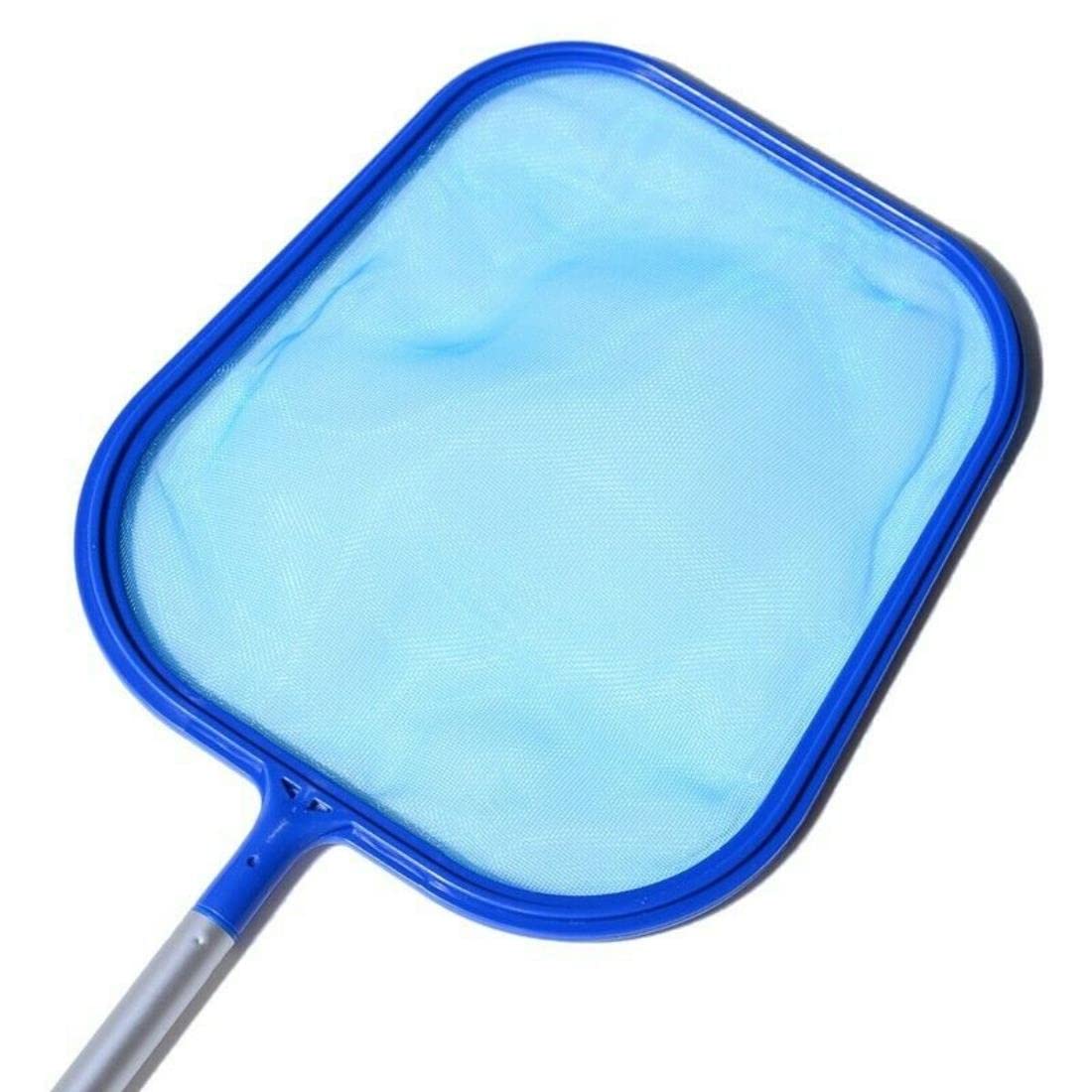 **Heavy Duty Pool Skimmer Net with Extendable Telescopic Pole - Premium Swimming Pool Leaf Skimmer & Rake for Pools and Spas - Perfect for Cleaning Leaves, Debris, and Bugs**    *(Ideal for In-Ground & Above Ground Pools, Backyard Maintenance, and Seasonal Pool Care)*