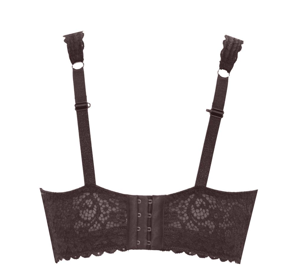 Parfait Adriana Wire Free Lace Bralette in Deep Nude - Comfortable Wireless Bra for Everyday Wear, Yoga & Lounge