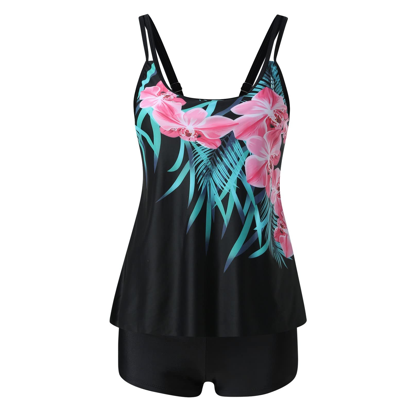 **Trendy Women's Tankini Swimsuits 2024 - Blouson Swim Top & Boy Shorts 2-Piece Bathing Suit for Summer | Beach, Pool & Vacation Swimwear**