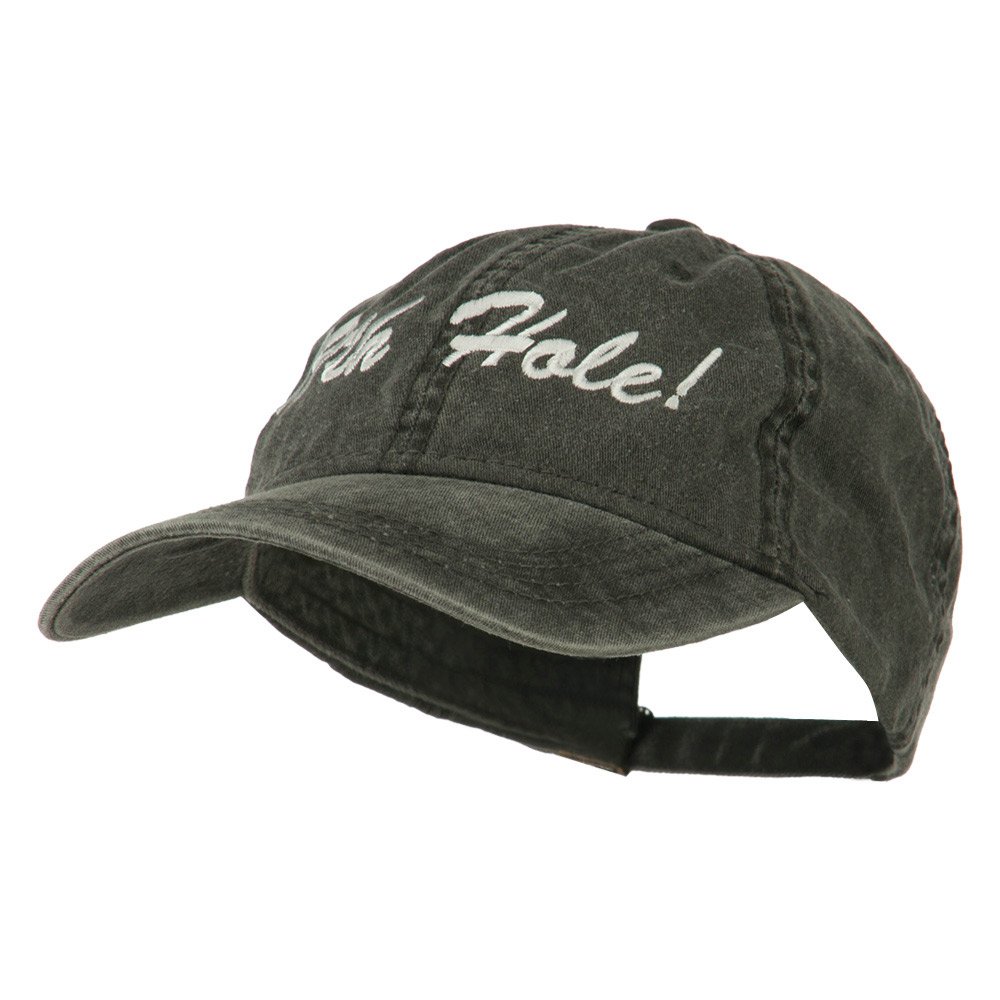 e4Hats.com Golf 19th Hole Embroidered Washed Cap - Premium Cotton Adjustable Baseball Hat for Men & Women - Perfect for Golf Courses, Casual Wear & Outdoor Activities