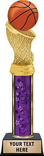 Custom Engraved Basketball Trophies & Hoops Awards - Personalized Kids Sports Recognition Prize for Basketball Tournaments, Team Achievements & Youth Sports Events