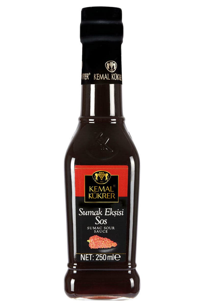 Kemal Kukrer Sumac Sour Sauce 250ml - Tangy Sumak Eksisi Sos for Salads, Meats & Mediterranean Dishes