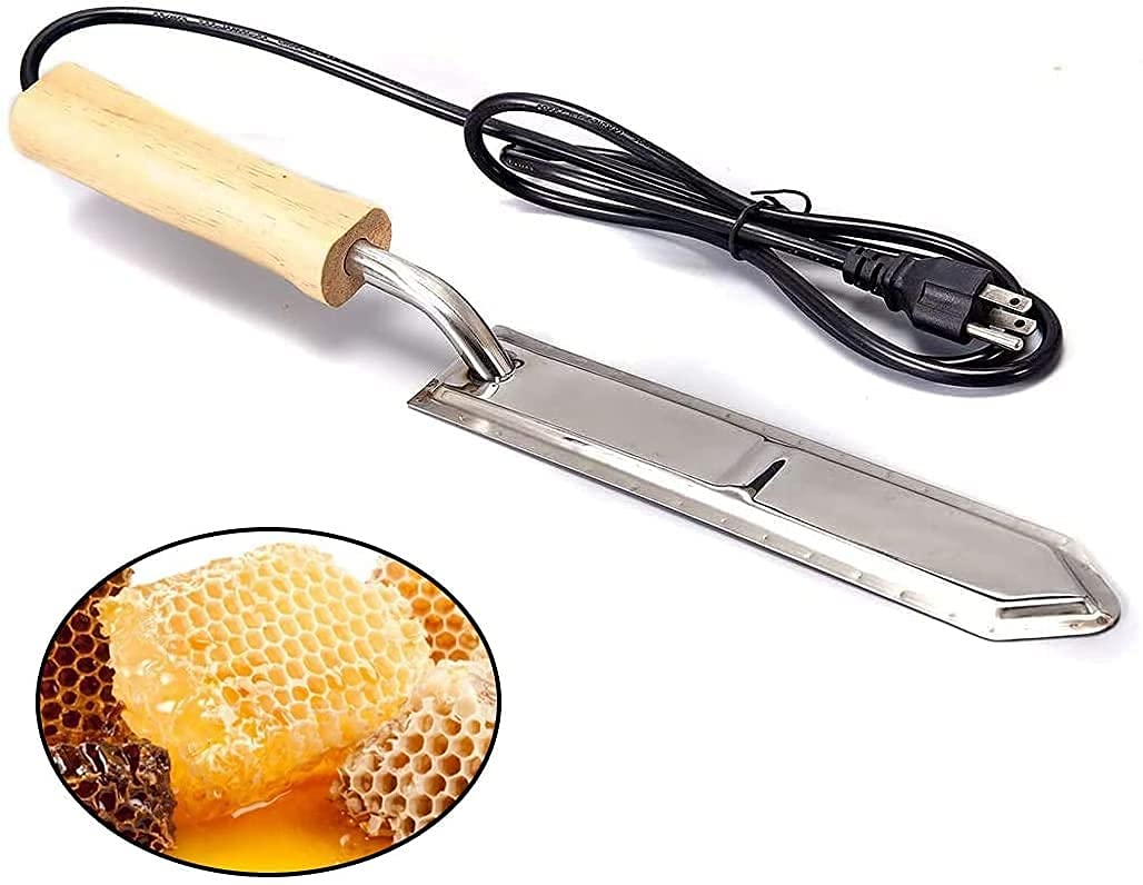 Electric Honey Cutting Knife - Constant Temperature Beekeeping Tool for Fast Wax Removal | Professional Beekeeper's Lid Opener & Honeycomb Scraper | Perfect for Harvesting, Hive Maintenance & Beekeeping Supplies