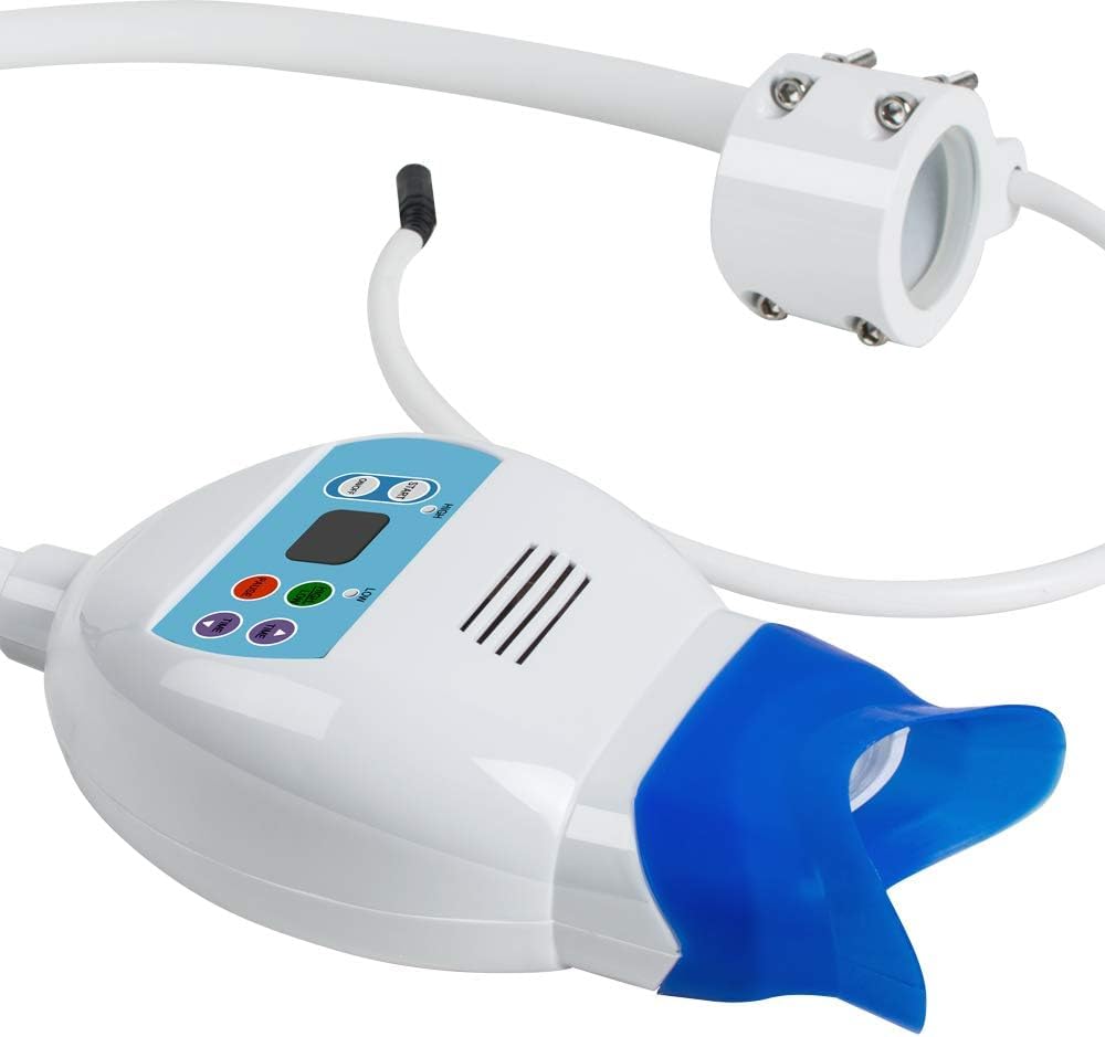 24W LED Teeth Whitening Lamp with 8 Lights - Fast Bleaching Accelerator for Dental Office & Home Use - Perfect for Dentists & At-Home Whitening Kits