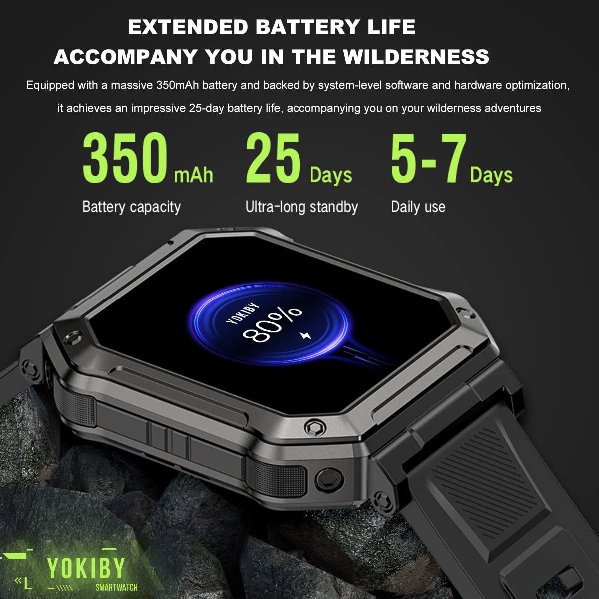 Military Smart Watch for Men - 1.91