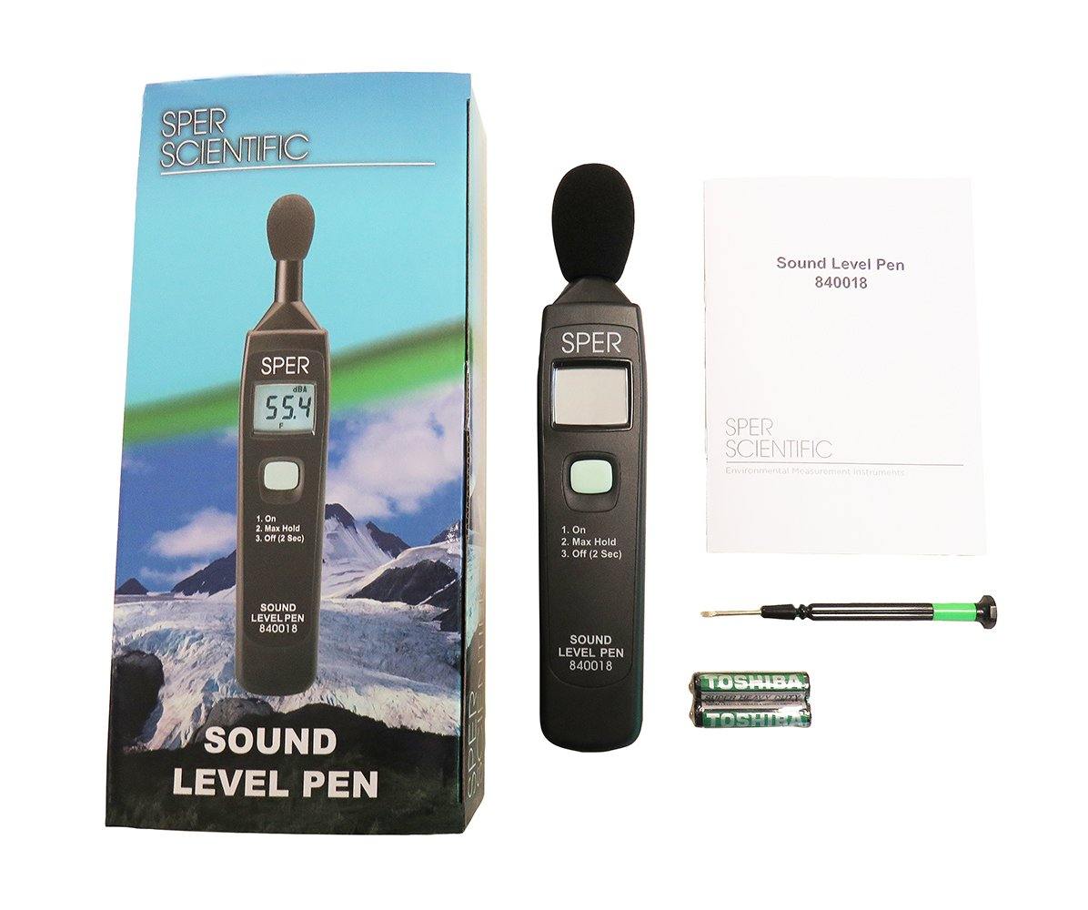 Type 2 Sound Level Meter Pen - Easy 1-Button Operation Digital Decibel Reader for Noise Measurement in Offices, Schools & Factories