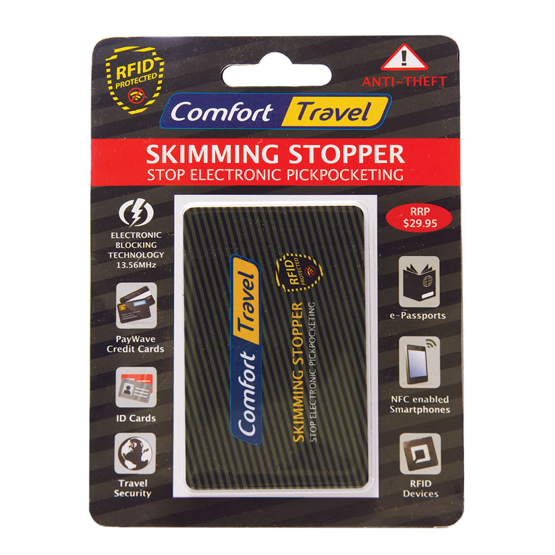 Comfort Travel RFID Blocking Card Holder - Secure Credit Card Protector for Wallet - Perfect for Travel, Shopping & Daily Use