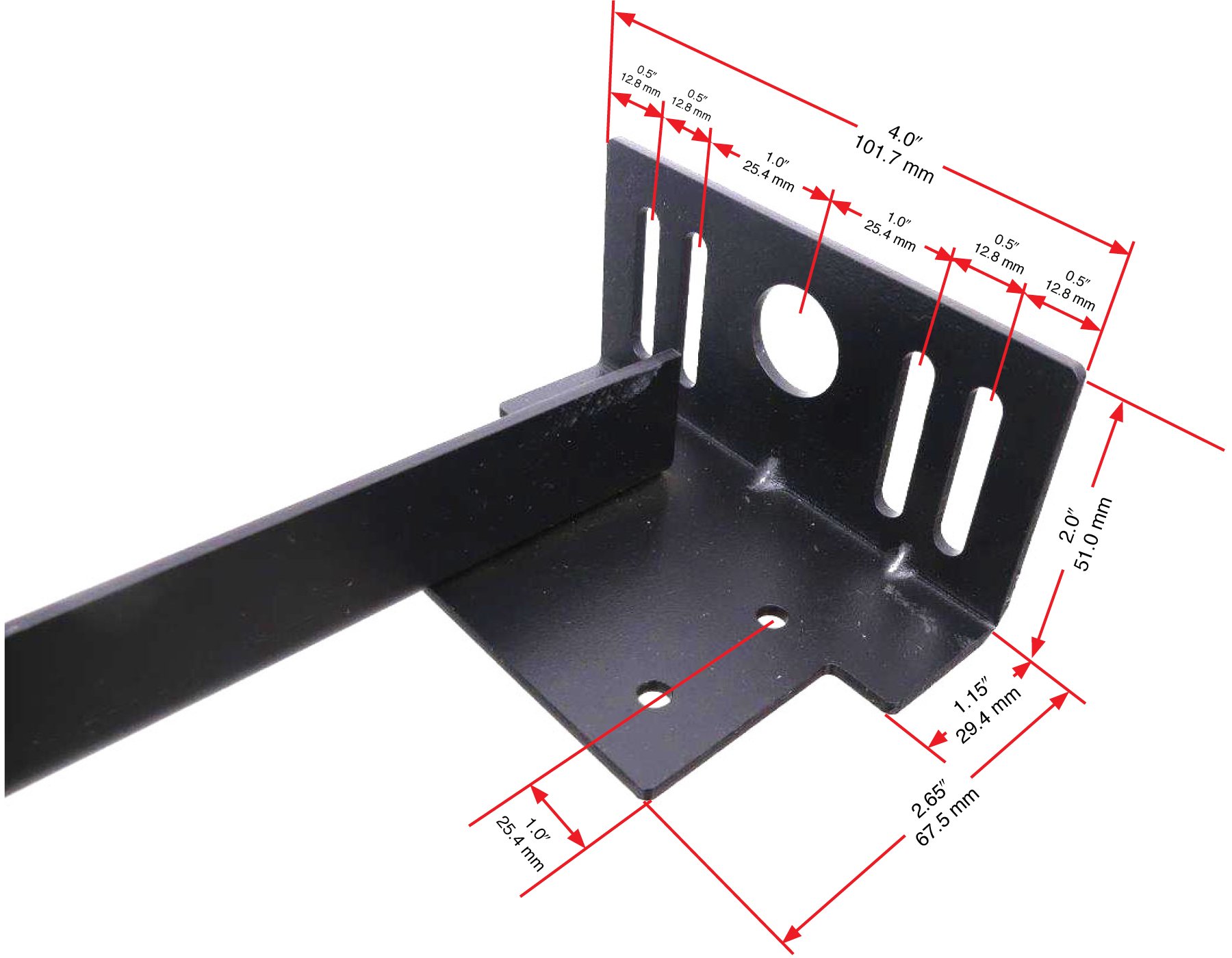 Tech Team #00712 Bed Frame Extension Set - 2 Pieces with Hardware, Extend Metal Bed Frame for Headboard & Footboard Compatibility | Perfect for Bedroom Furniture Upgrades & Custom Bed Sizing