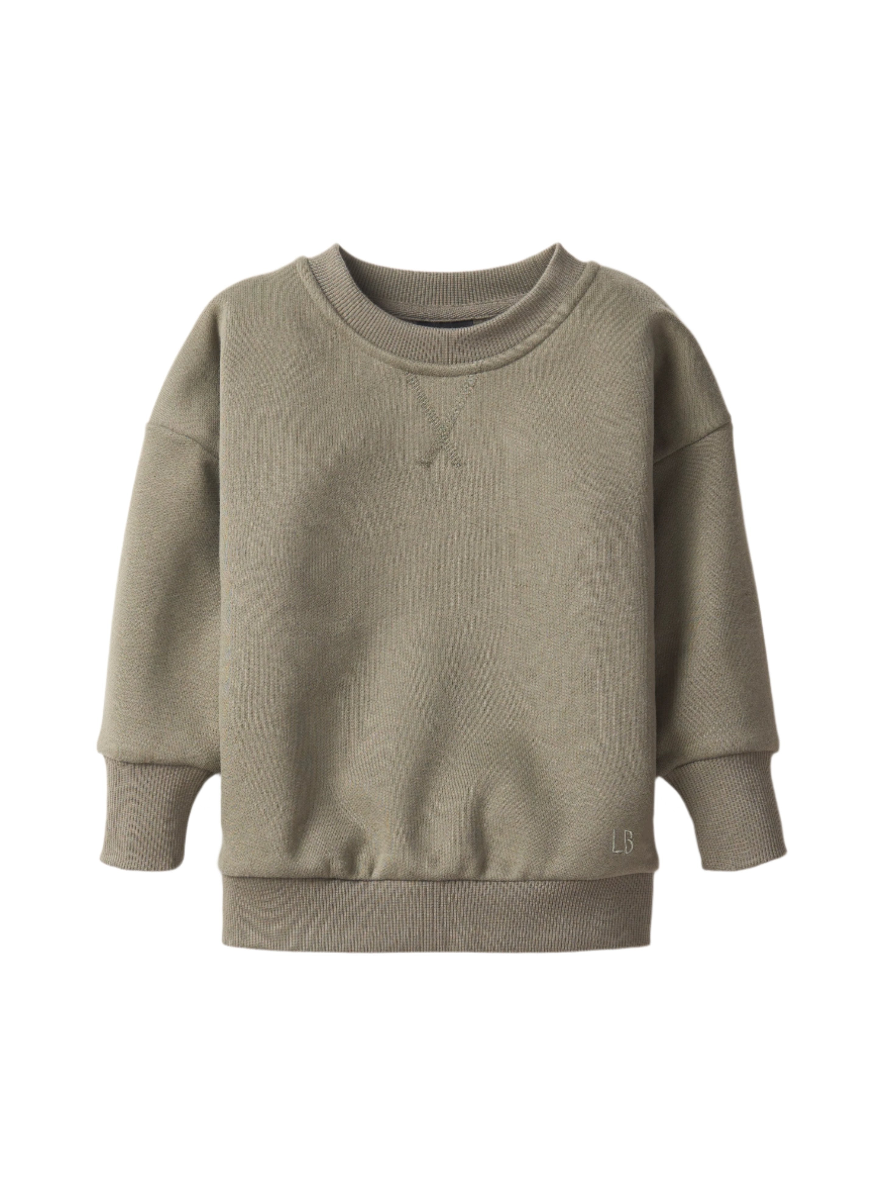 Premium Elevated Crewneck Sweatshirt - Army Green | Soft & Comfortable Cotton Blend | Casual Wear & Street Style Outfits