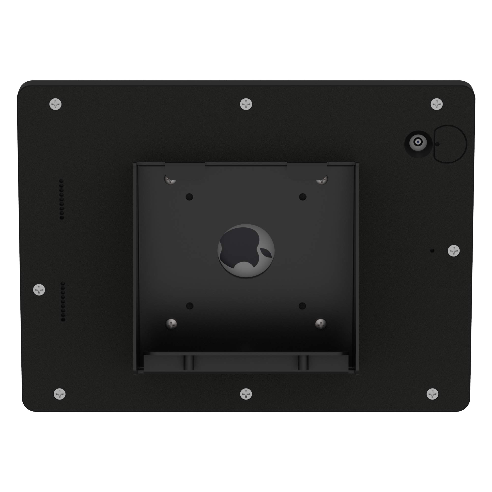 VidaMount Black Exposed Rear Camera Enclosure & 15° Fixed Tilt Wall Mount Bundle - Compatible with iPad 10.2