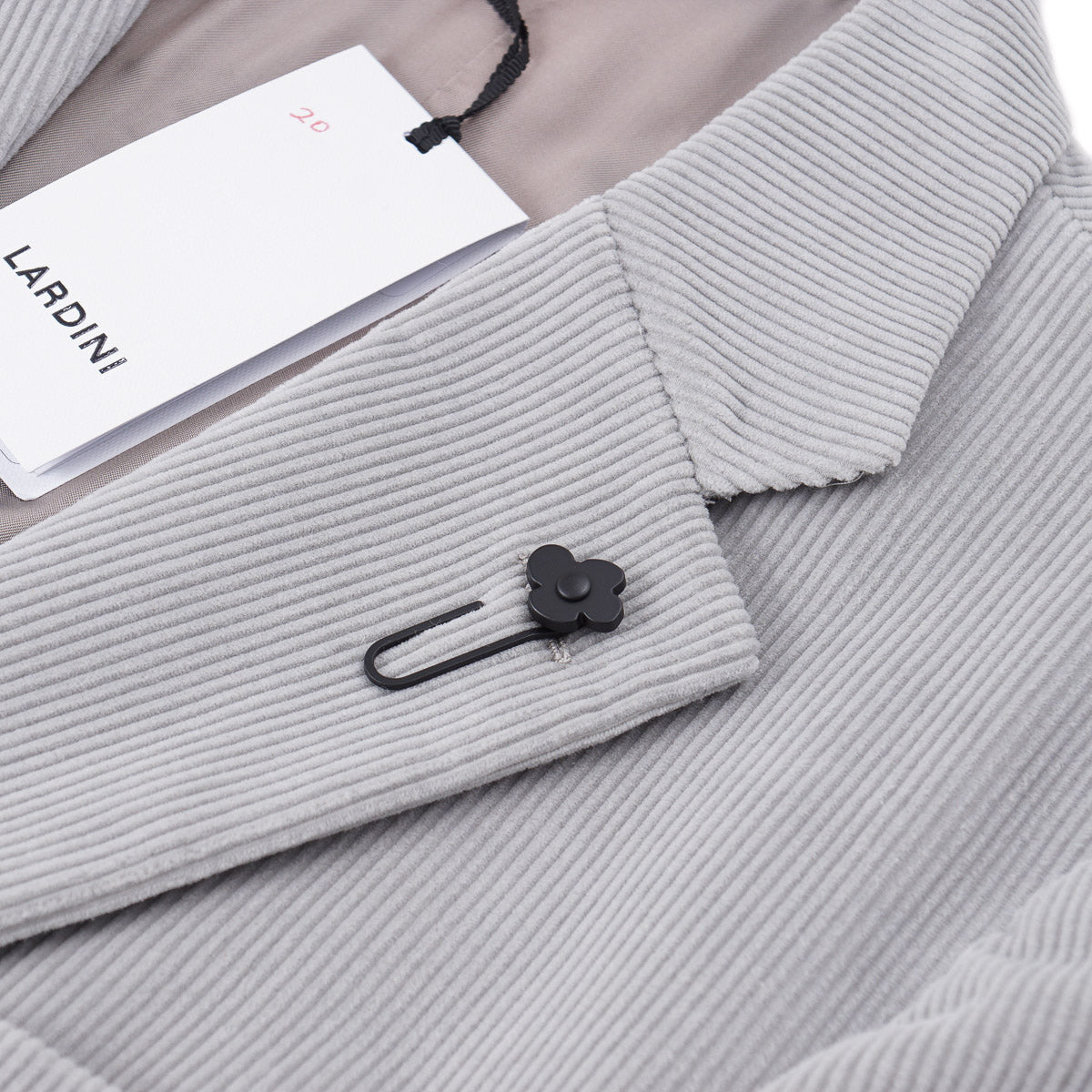 Premium Lardini Men's Cotton Cashmere Corduroy Suit - Classic Business Formal Wear for Office, Weddings & Special Occasions