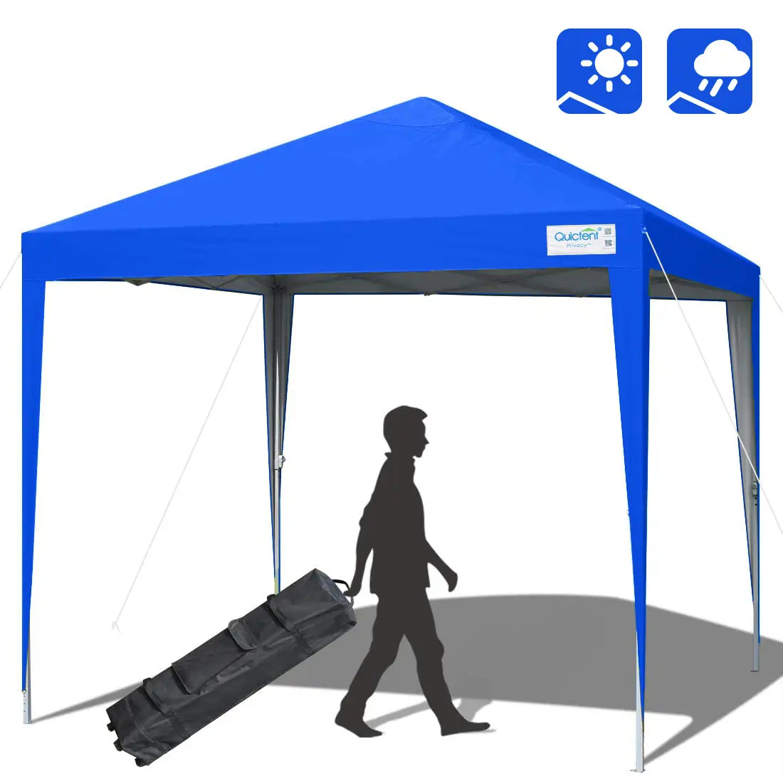 10' x 10' Instant Pop Up Canopy Tent with No Side Walls - Portable Outdoor Shelter for Camping, Beach, Picnics & Backyard Parties