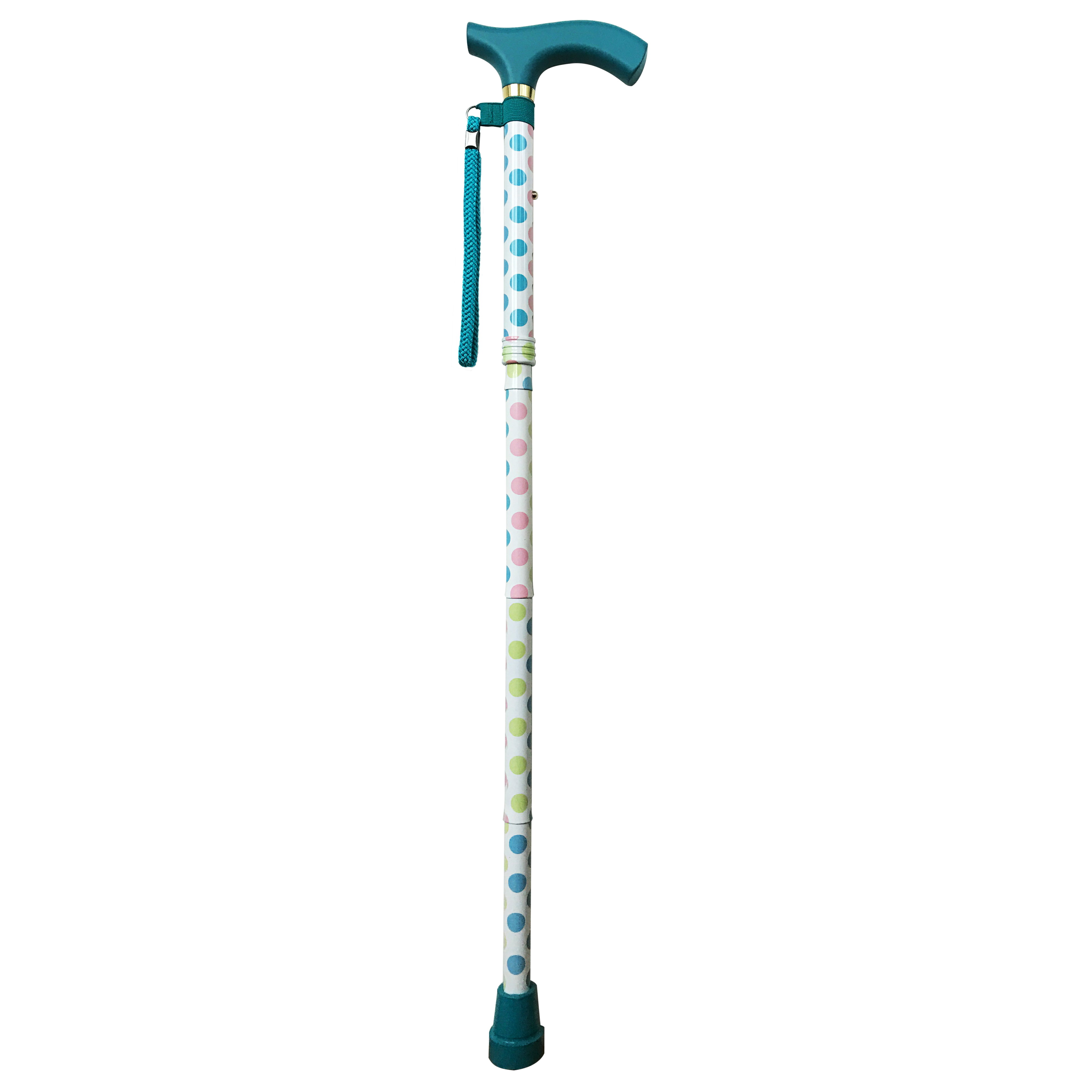 Polkadot Party Cane - Stylish Walking Stick for Events & Costumes | Perfect for Cosplay, Themed Parties & Vintage Fashion | The Cane Collective