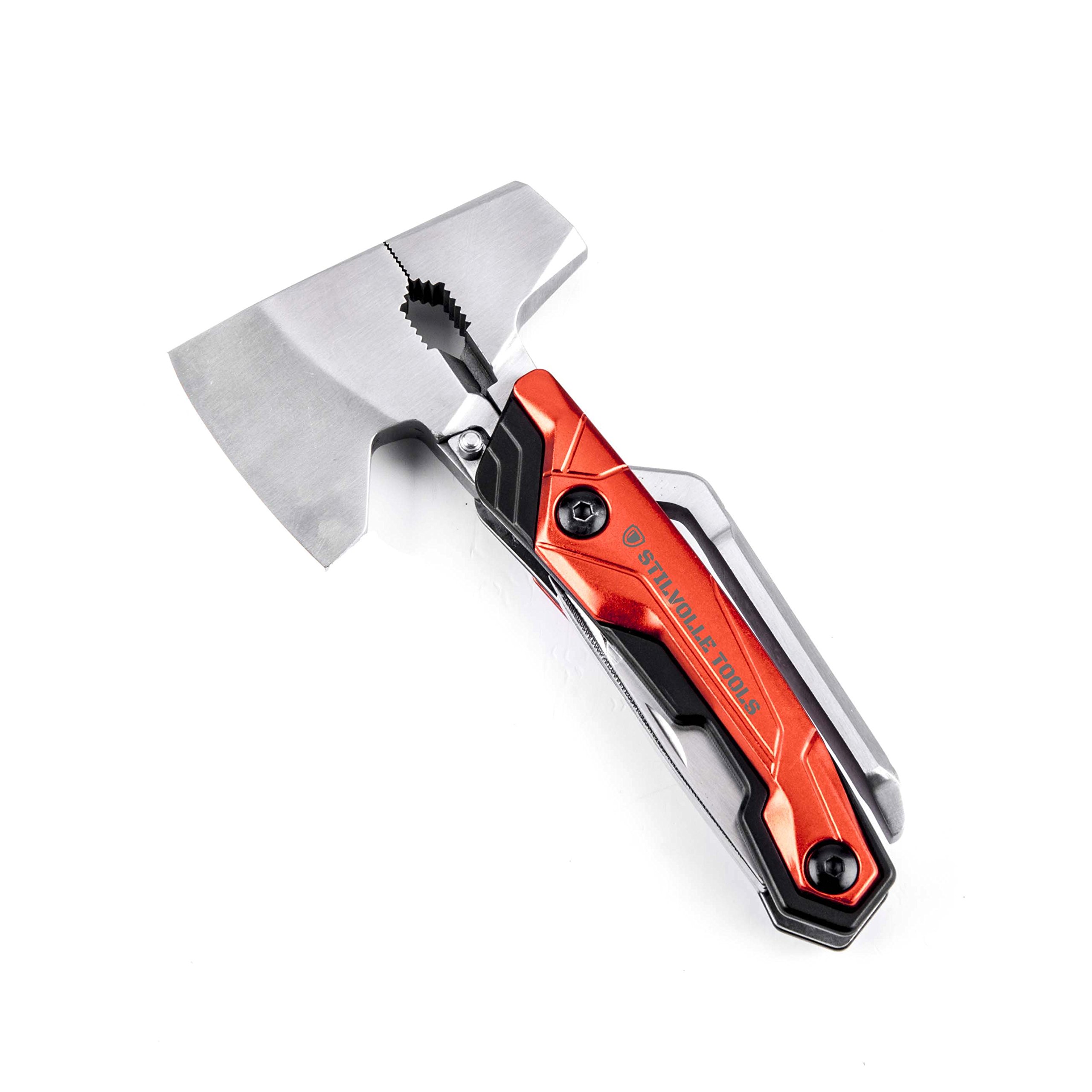 9-in-1 Multi-Tool Axe - Hammer, Wrench, Wire Cutter, Bottle Opener, Screwdrivers, Saw & Knife for Camping, Hiking & Outdoor Survival Gear