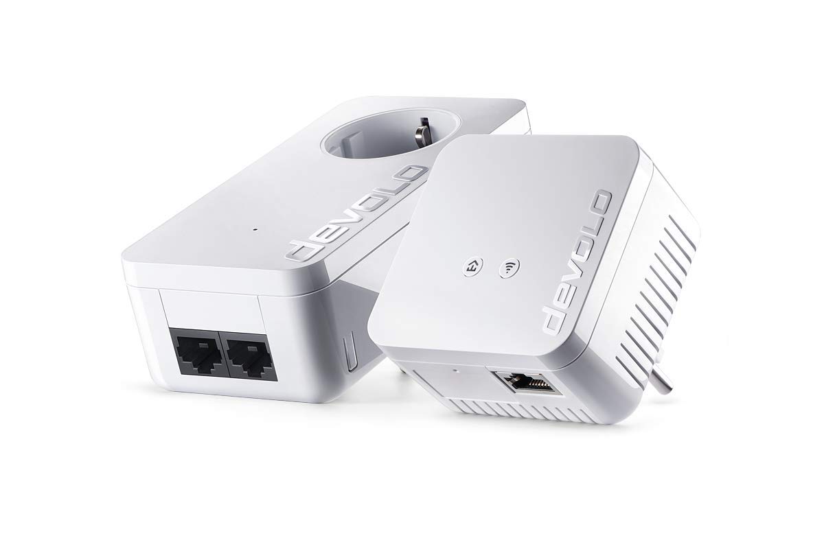 9638 Dlan 550 WiFi Starter Kit - Powerline Ethernet Adapter with 802.11b/g/n Wireless Bridge - Extend Home Network for Smart TVs, Gaming Consoles & Home Office