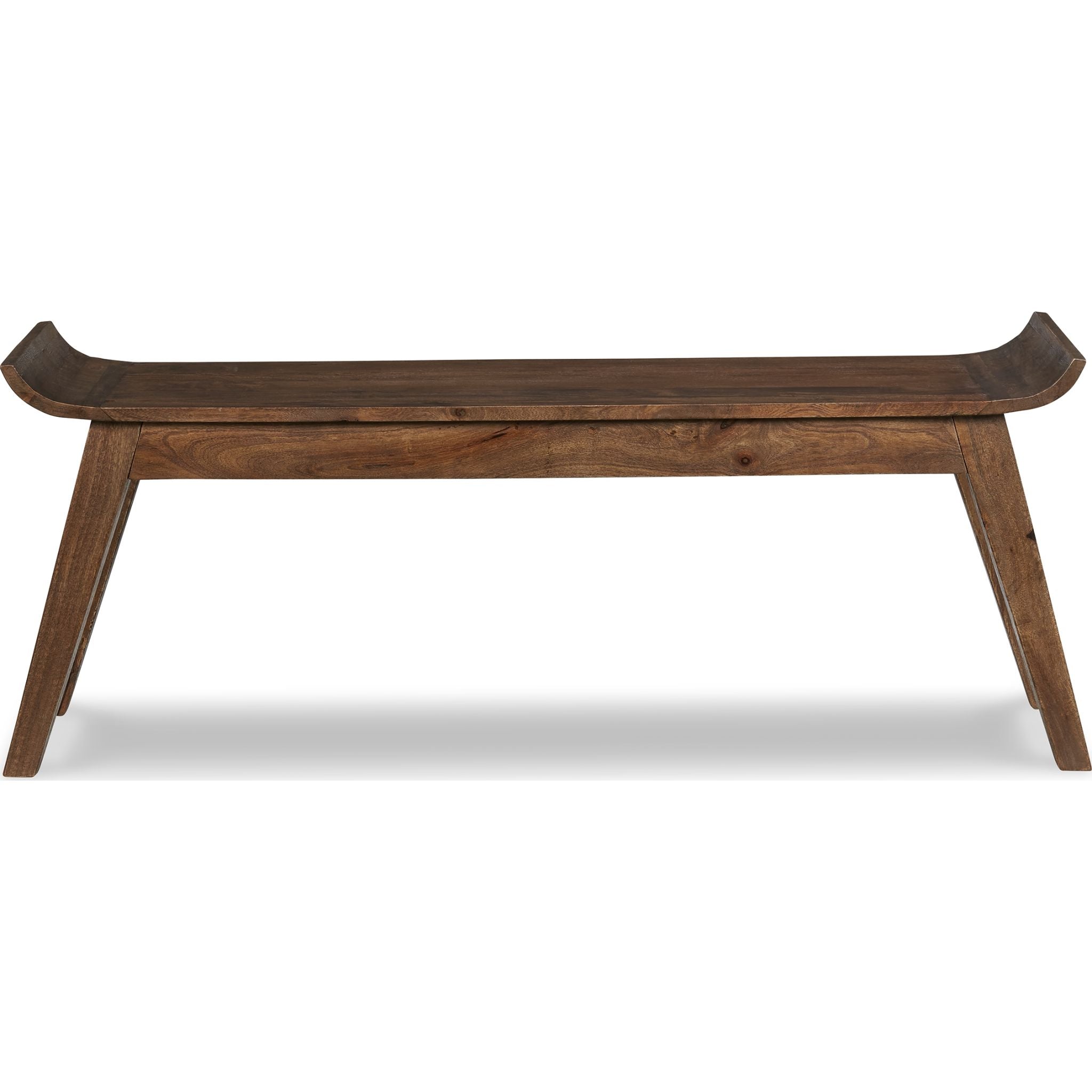 Abbianna Bench - Medium Brown Wooden Bench for Living Room, Bedroom, or Entryway - Stylish and Durable Seating Furniture for Home Decor