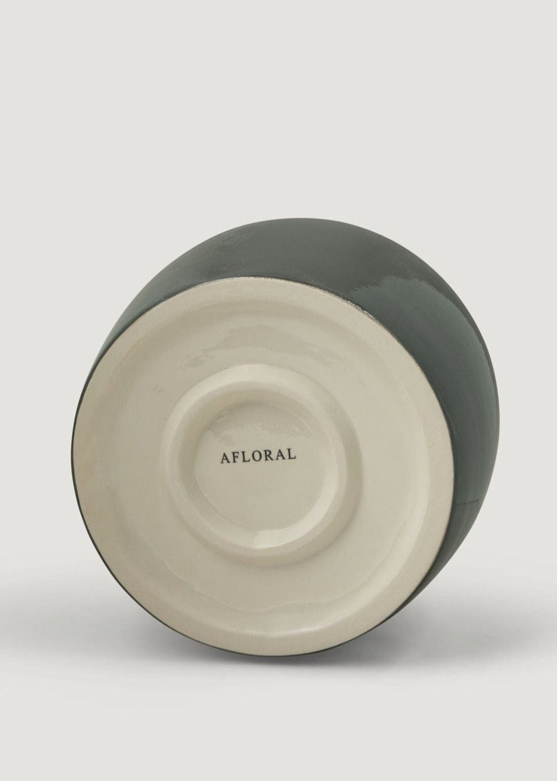 Premium Afloral Ceramic Jar Vase - Glossy Smoked Taupe Finish - 11 Inch Home Decor for Centerpieces, Wedding Decor & Modern Interior Design
