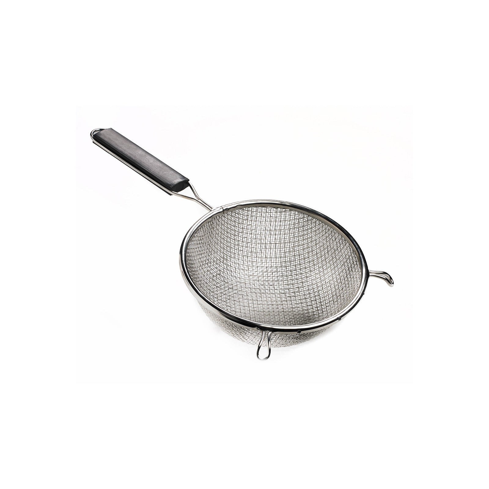 Browne 8-Inch Double Fine Mesh Strainer with Ergonomic Plastic Handle - Perfect for Straining Tea, Coffee, Herbs, and Cooking in the Kitchen