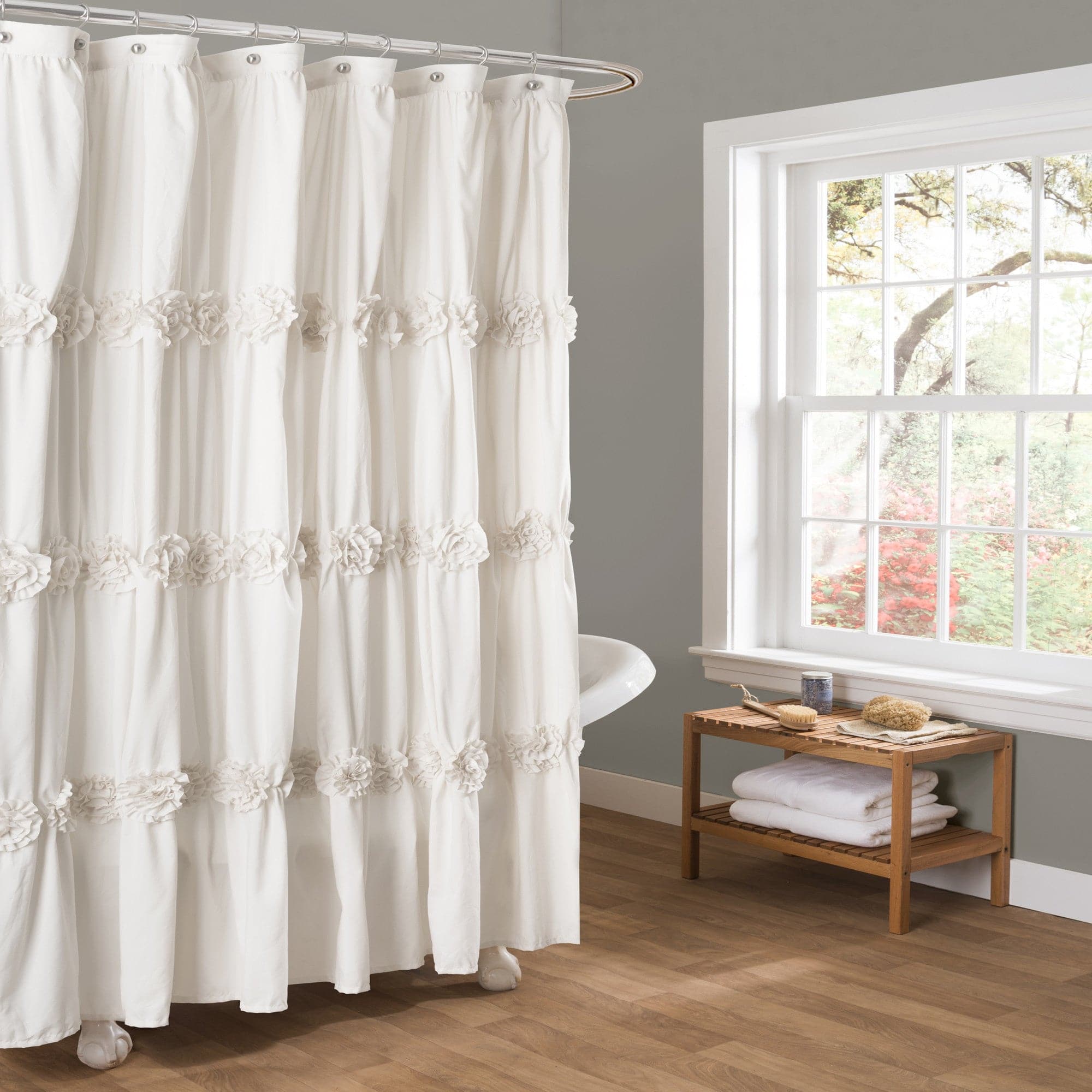 Stylish Darla Shower Curtain - Waterproof Bathroom Decor for Modern Homes - Perfect for Bathrooms, Dorms & Guest Rooms