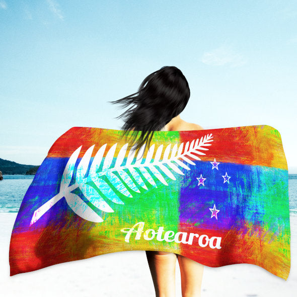 Premium Aotearoa Microfiber Swim Towel - Ultra Absorbent, Quick Dry, Lightweight & Compact - Perfect for Beach, Pool, Gym & Travel