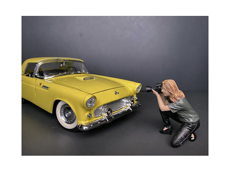 1/18 Scale Weekend Car Show Figurine III - Detailed Collector's Model for Diecast Displays by American Diorama - Perfect for Car Enthusiast Collections & Diorama Scenes