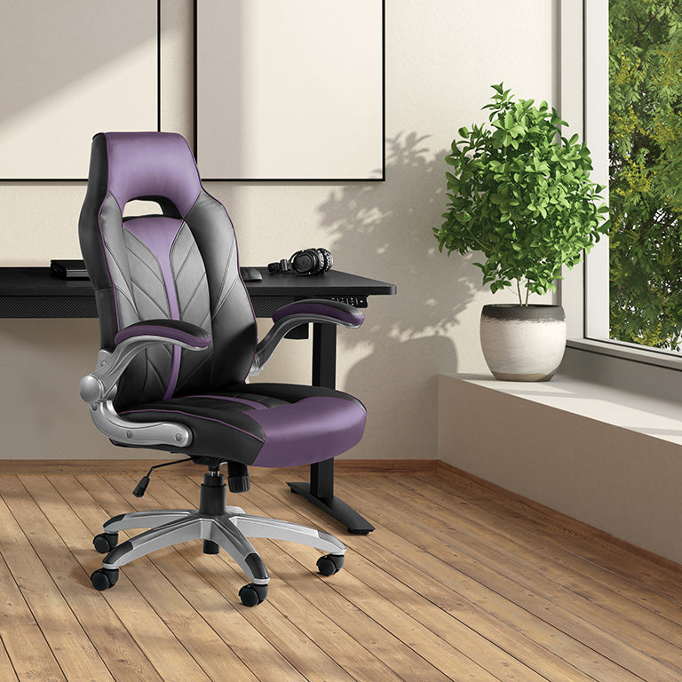 Office Star Orion High Back Gaming Chair [ORN25] - Ergonomic Support for Long Hours, Adjustable Height & Lumbar Support - Perfect for Home Office, Gaming & Workstations