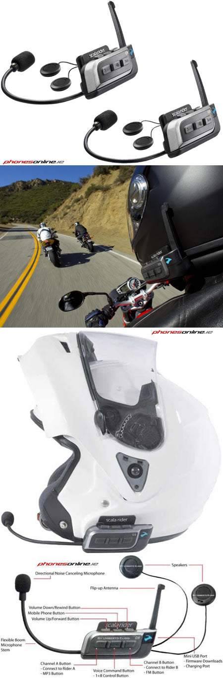 Cardo Scala Rider G9x Powerset Bluetooth Headset for Motorcycles - Wireless Communication for Riders, Group Intercom & Music Streaming
