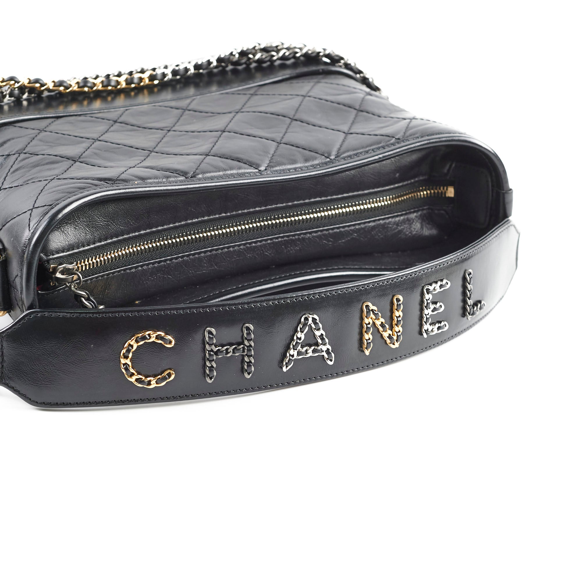 Chanel Medium Gabrielle Bag - Black Aged Calfskin Leather Shoulder Bag Series 29 | Luxury Designer Handbag for Women, Perfect for Work, Evening Events & Everyday Use