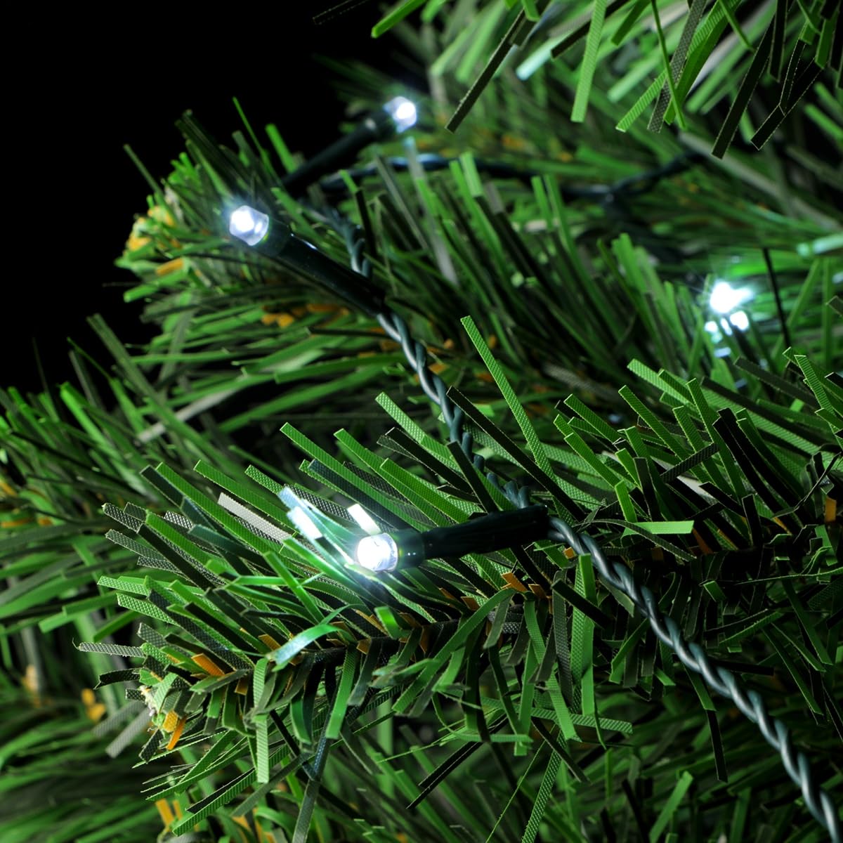 300 LED Christmas Lights Outdoor & Indoor - 99FT Green Wire Fairy String Lights with 8 Lighting Modes, Plug-in for Christmas Tree, Wedding, Party, Garden, Patio, Yard Decoration (White) - Perfect for Holiday, Home, and Event Decorations