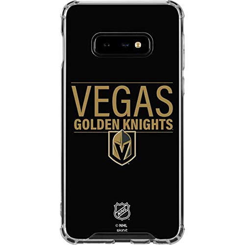 Official NHL Vegas Golden Knights Clear Phone Case for Samsung Galaxy S10e - Slim Protective Cover with Team Lineup Design - Perfect for Hockey Fans & Game Day Accessories