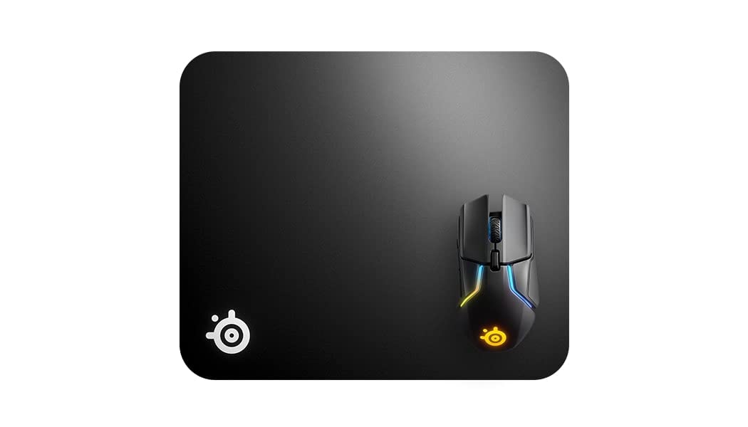 SteelSeries QcK Hard Gaming Mouse Pad - High Precision Control Surface for FPS & MOBA Games - Medium Size - Perfect for Esports & Competitive Gaming