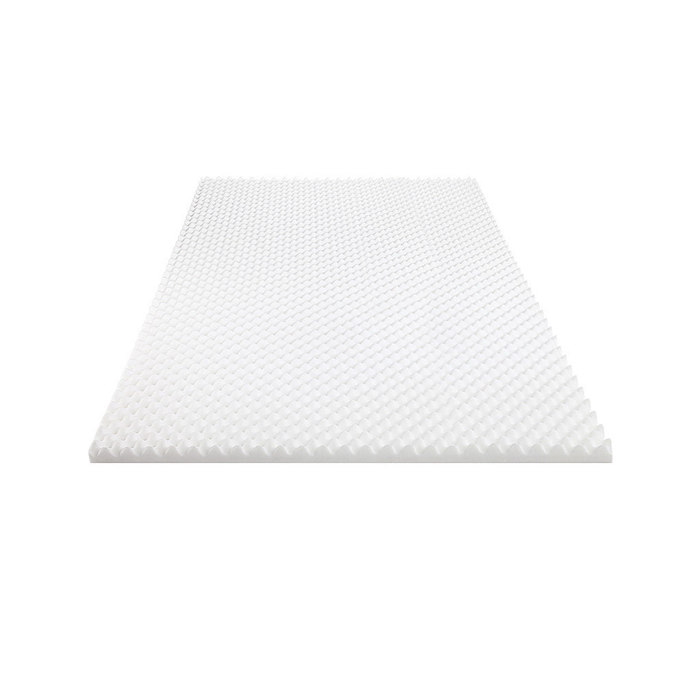 Premium Egg Crate Foam Mattress Topper - Cooling Bed Protector & Mattress Underlay for Pressure Relief | Ideal for Back Pain, Hot Sleepers & Guest Beds (Queen Size)