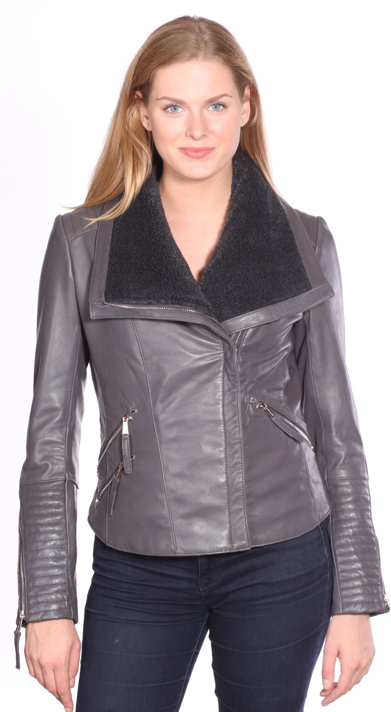 Christian Reed Women's Genuine Leather Jacket - 4 Stylish Colors for Fall & Winter Fashion | Perfect for Casual Outings, Date Nights & Outdoor Adventures