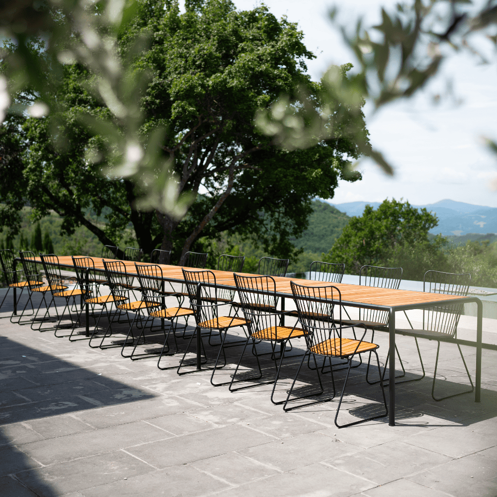 AVANTI Outdoor Dining Table - 88 Inch Weatherproof Patio Table for Backyard, Garden, and Poolside Entertaining | Durable & Stylish Aluminium Frame