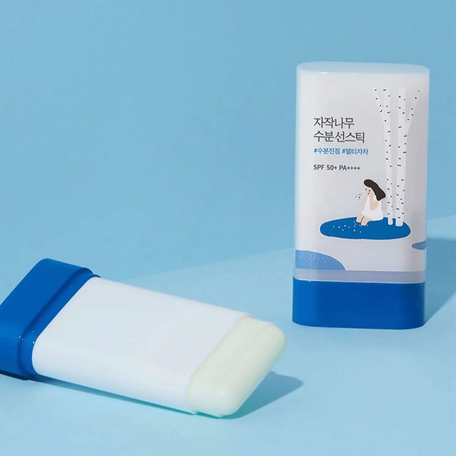 ROUND LAB Birch Juice Moisturizing Sun Stick SPF 50+ PA++++ 19g | Hyaluronic Acid Sunscreen for Face | Daily UV Protection for Outdoor Activities & Travel