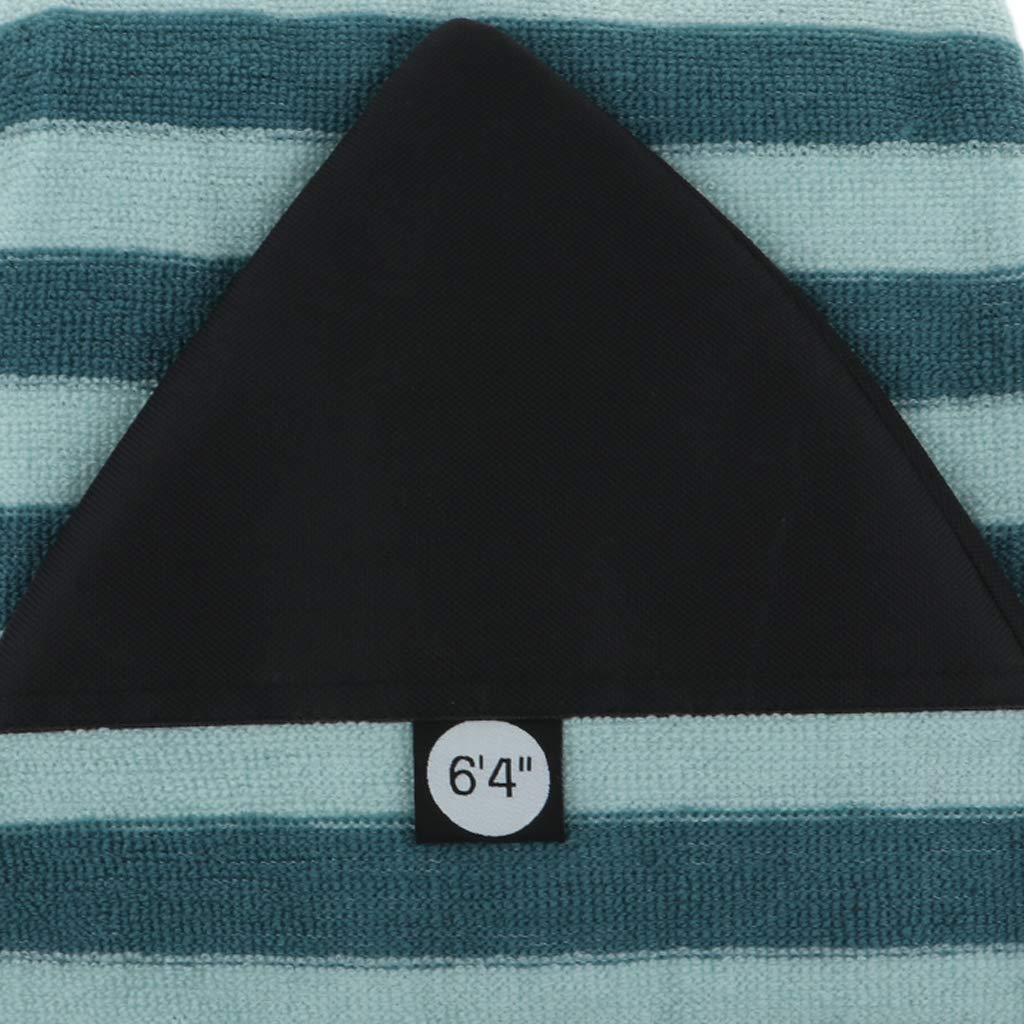 Premium 5.0-10.6ft Surfboard Sock Cover - Lightweight Stretchable Surfing Board Bag with Quick-Dry Fabric, Drawstring Closure & Padded Nose Protector - Fits 10.2ft Boards - Perfect for Surfing, Travel & Board Storage Protection