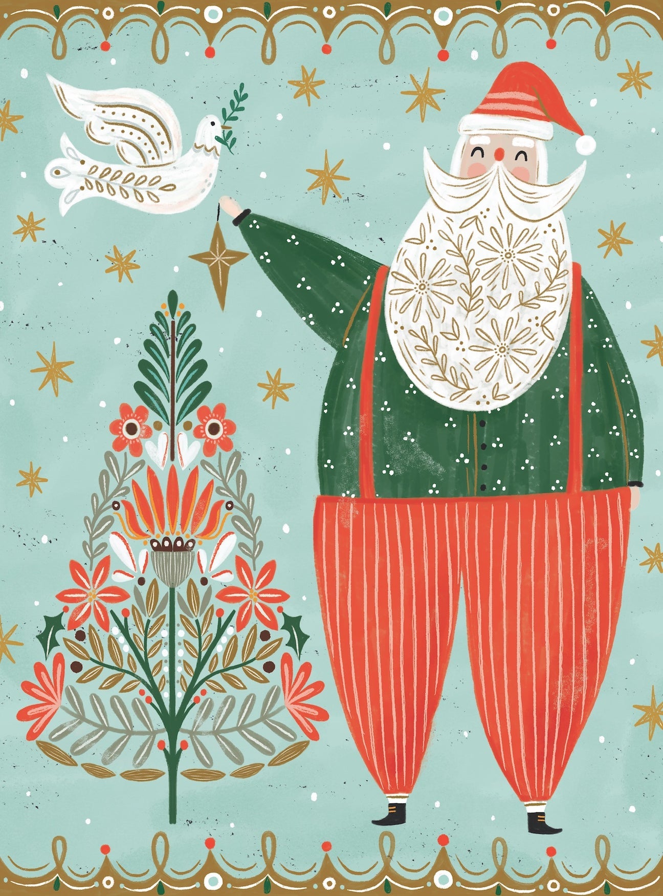 Father Christmas 1000 Piece Jigsaw Puzzle - Festive Holiday Puzzle for Adults & Families | Perfect for Christmas Decor & Winter Activities