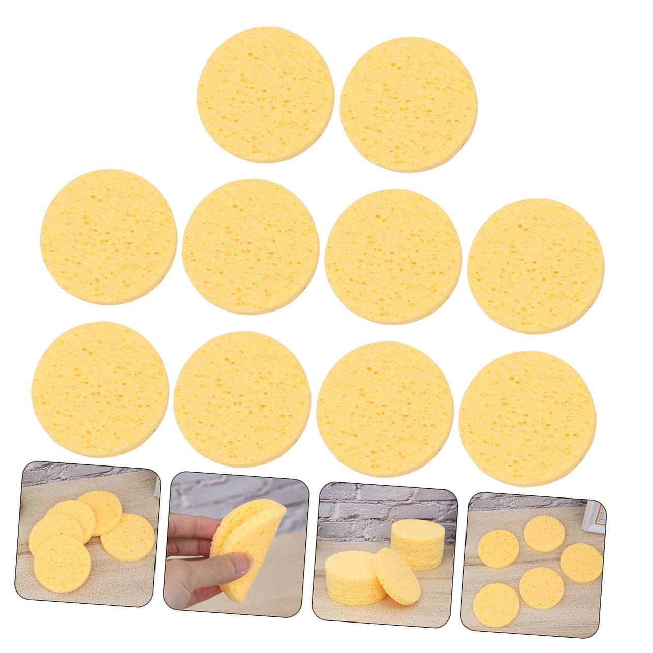 10pcs Disposable Makeup Sponges Set - Professional Blending Sponge for Foundation, Concealer & Powder - Soft Facial Cleansing Sponges for Estheticians & Home Use - Perfect for Daily Makeup Application & Beauty Salon Treatments