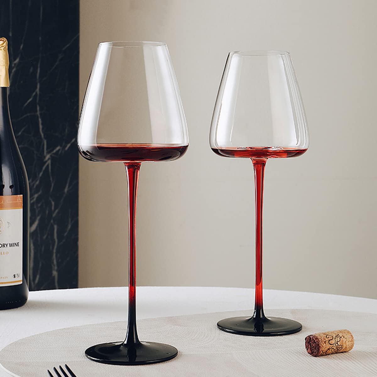 Premium Hand Blown Wine Glasses Set - 29oz Crystal Clear Stemware for Red & White Wine - 6 Piece Elegant Glassware Set with Built-in Aerator - Perfect for Dinner Parties, Weddings & Romantic Gifts for Men & Women