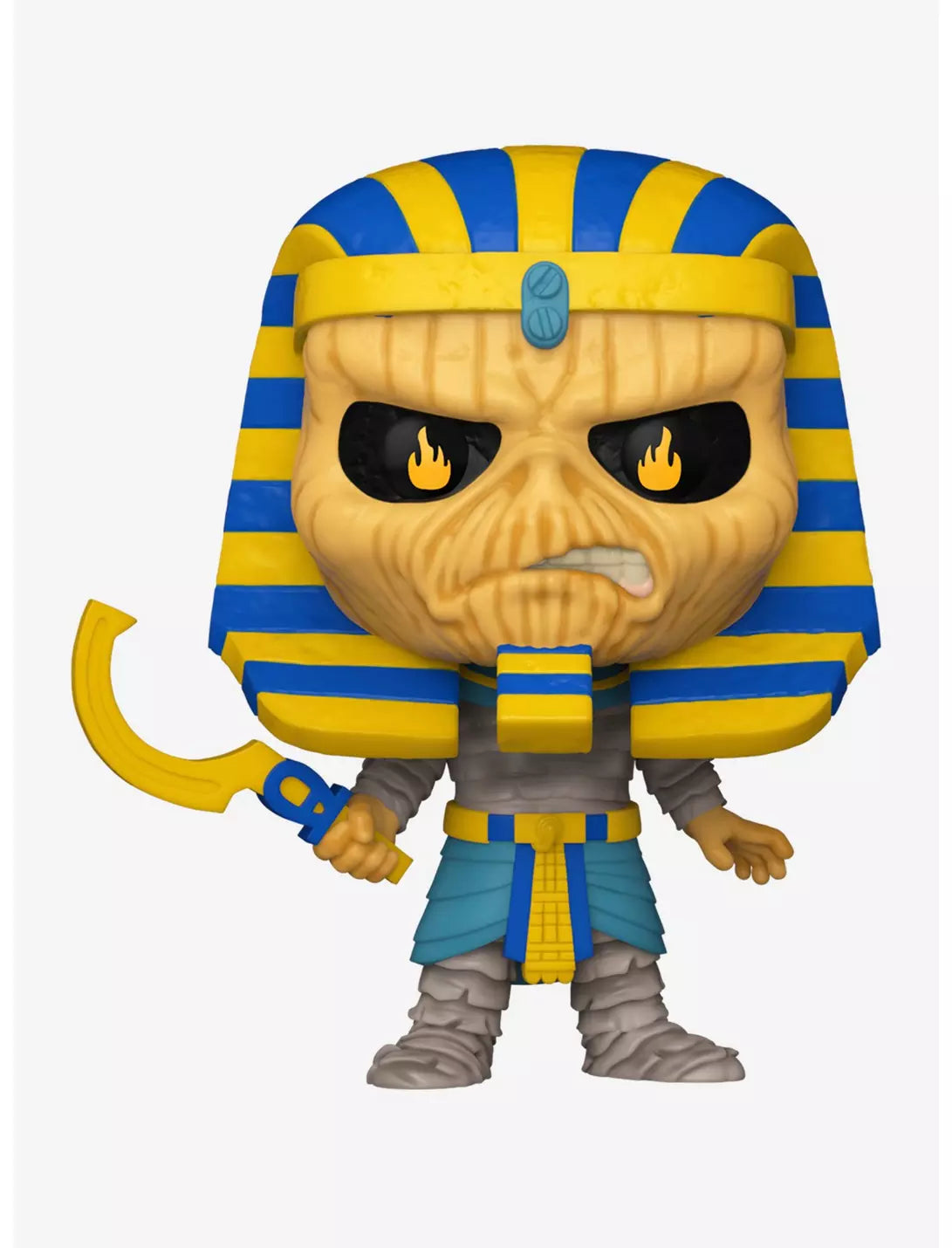 Funko Pop! Rocks Iron Maiden Pharaoh Eddie Vinyl Figure #443 - Collectible Music Merchandise for Fans & Home Decor
