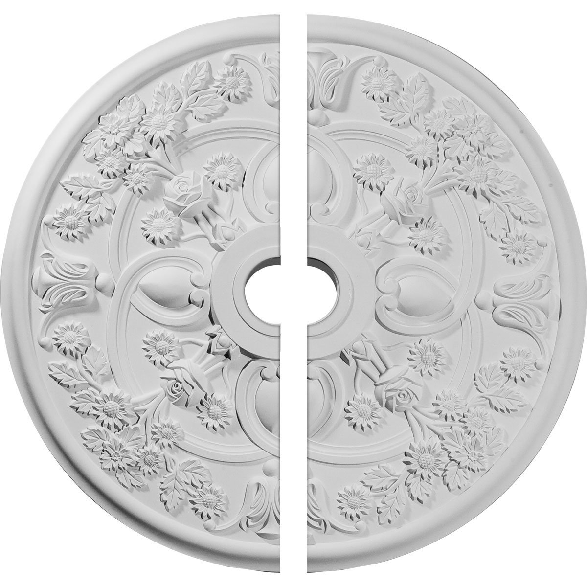Ekena Millwork 30 Inch Round Rose Ceiling Medallion - 30 7/8