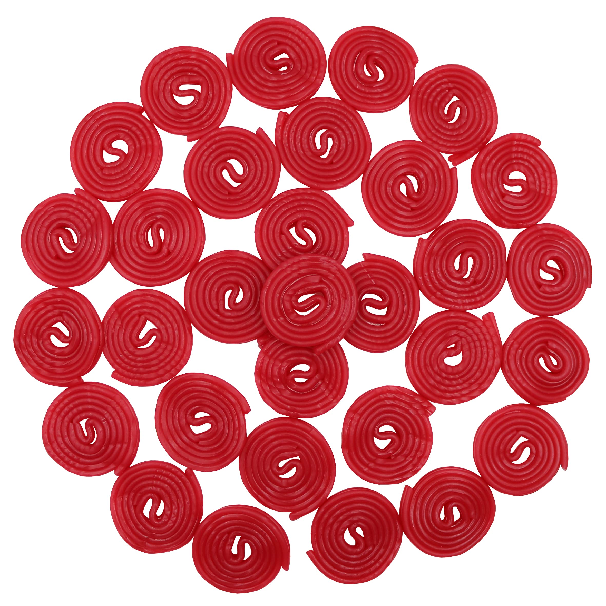 FirstChoiceCandy Licorice Wheels Gummy Candy - Red Strawberry Flavor - 2 Pound Bulk Bag - Perfect for Parties, Movie Nights & Office Snacks