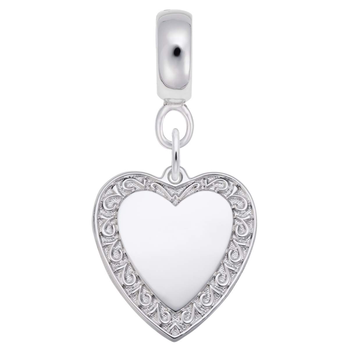 Heart Charm Dangle Beads for Bracelets & Necklaces - Elegant Jewelry Making Supplies for DIY Crafting & Gift Giving
