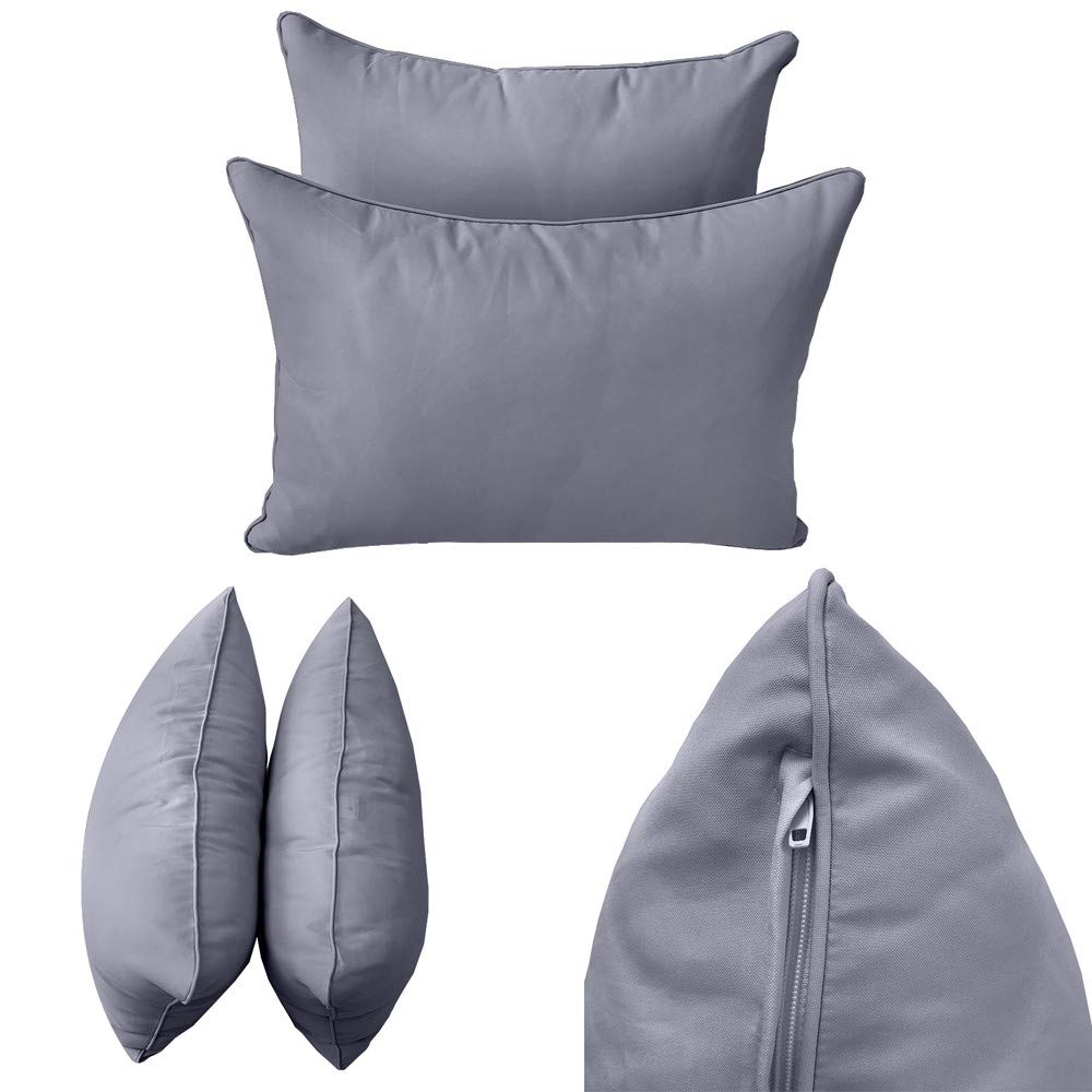 Prolinemax Outdoor Style 4-Piece Daybed Set - Fitted Sheet, Bolster Pillow & Piped Trim Cover | Waterproof & Durable for Patio, Poolside & Sunroom Use