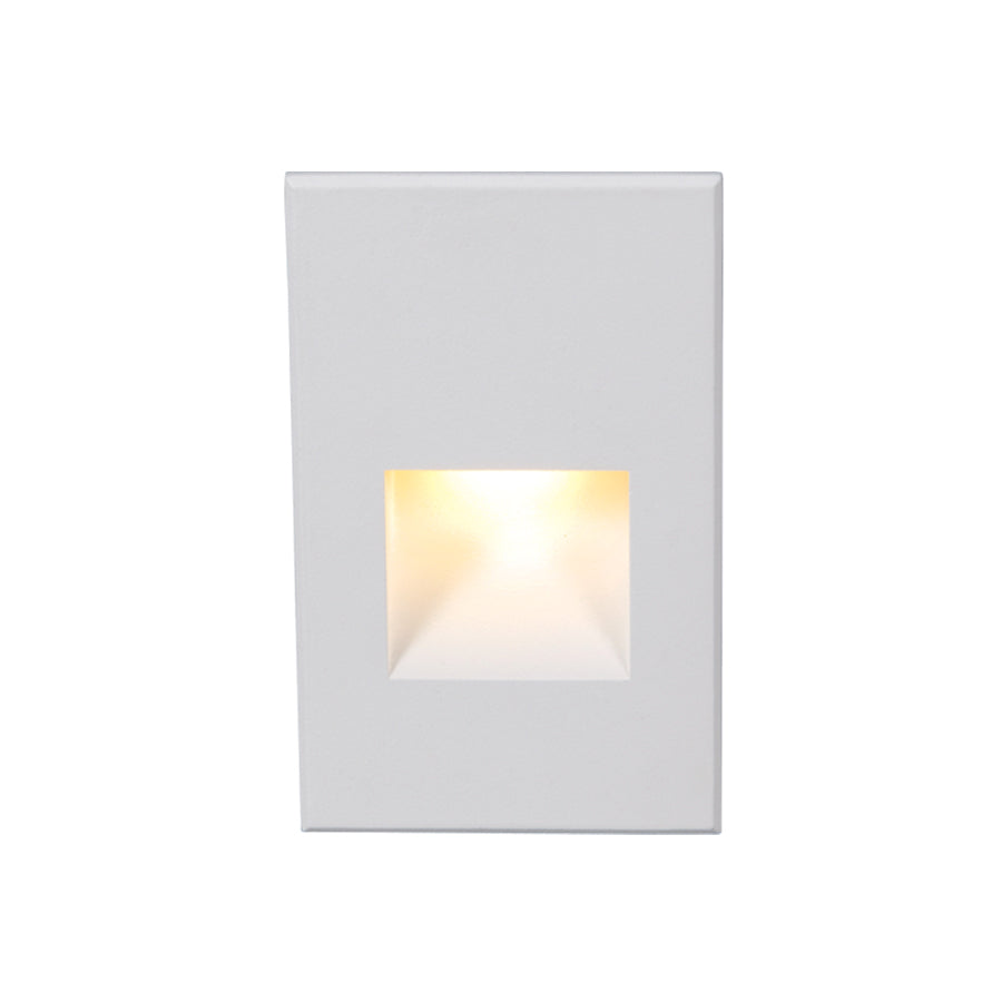 4021 LED Step and Wall Light - White Aluminum Outdoor Lighting for Stairs, Pathways, and Garden Decor