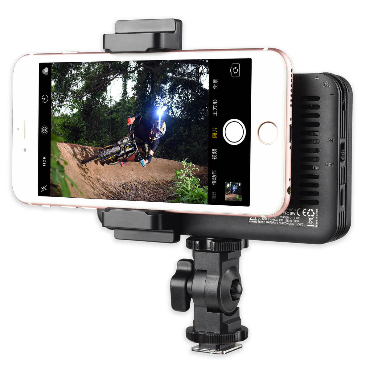 LEDM150 9W Dimmable LED Video Light for Smartphone & Camera - Perfect for YouTube, TikTok, Vlogging & Photography